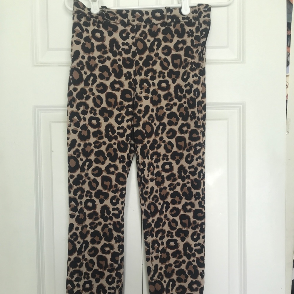 Size 2 H&M Leopard Print Slacks